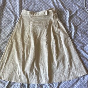 Uniqlo Cream Denim Skirt